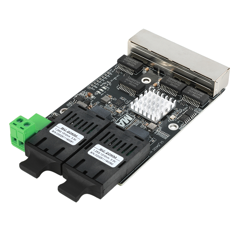 LX-IS0402C 矿用本安型千兆两光四电模块