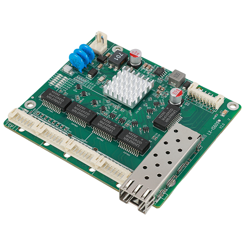 LX-IS601F 纯国产千兆工业级交换机模块 光电复用SFP 48V标准POE供电 满足电磁干扰辐射EMCI定制PCBA主板子 LX-IS601F 纯国产千兆工业级交换机模块 光电复用SFP 48V标准POE供电 满足电磁干扰辐射EMCI定制PCBA主板子