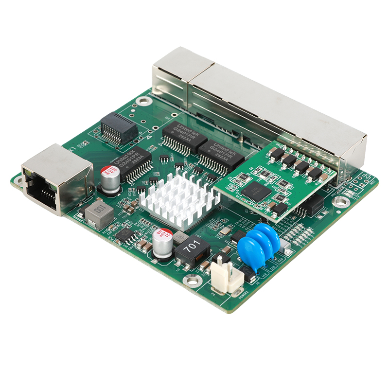 LX-IS601F 纯国产千兆工业级交换机模块 光电复用SFP 48V标准POE供电 满足电磁干扰辐射EMCI定制PCBA主板子 LX-IS601F 纯国产千兆工业级交换机模块 光电复用SFP 48V标准POE供电 满足电磁干扰辐射EMCI定制PCBA主板子