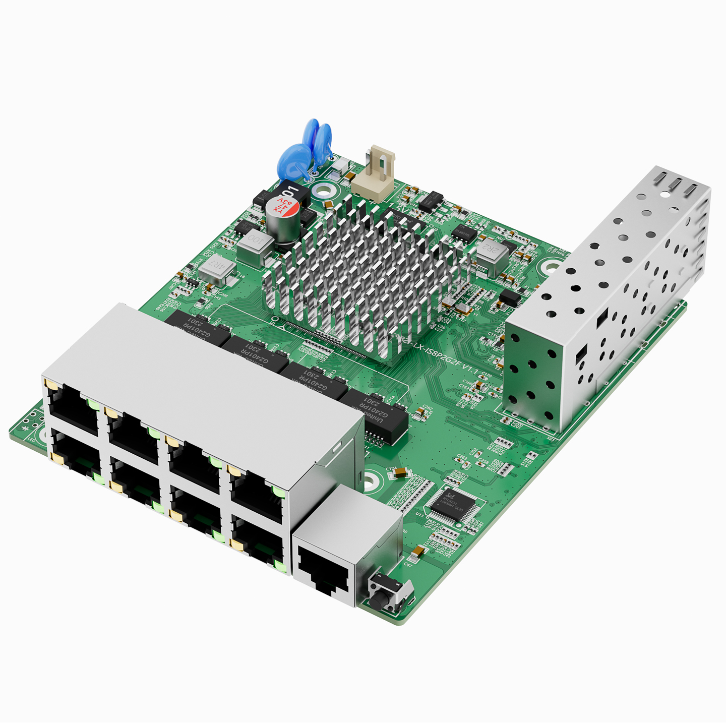 LX-IS8P2G2F 10口千兆工业级网管模块