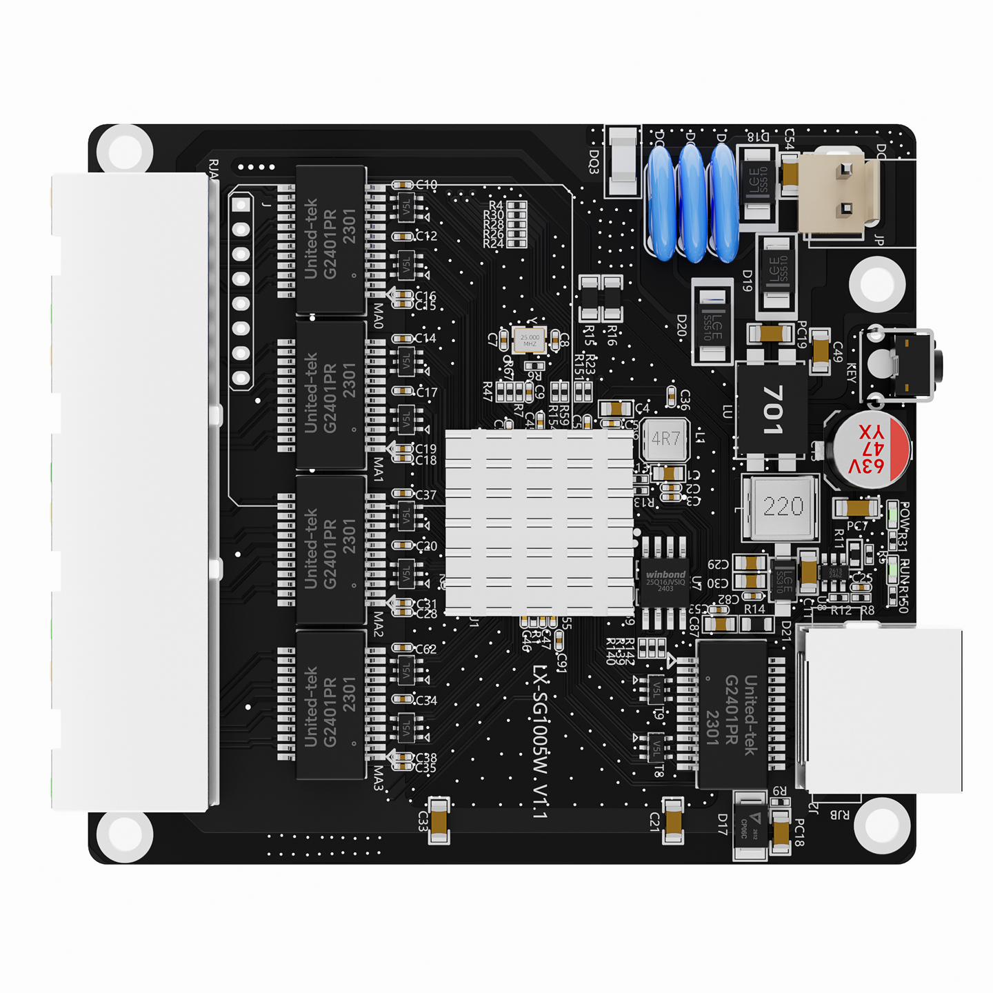 LX-SG1005W 5口工业级网管交换机 LX-SG1005W 5口工业级网管交换机